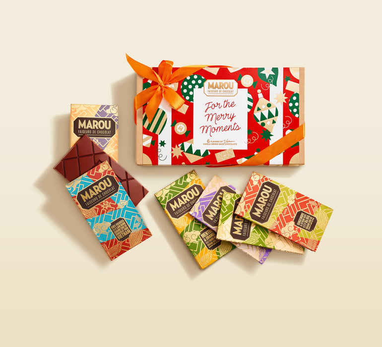 6 Flavors Of Vietnam Chocolate Bars Gift Box – Christmas Edition