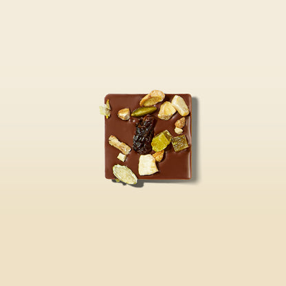 Milk & Dark Chocolate Dried Fruits, Cashew & Pumpkin Seed Mendiant Box - Christmas Edition