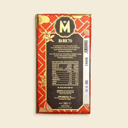 Ba Ria 76% Single Origin Chocolate Bar