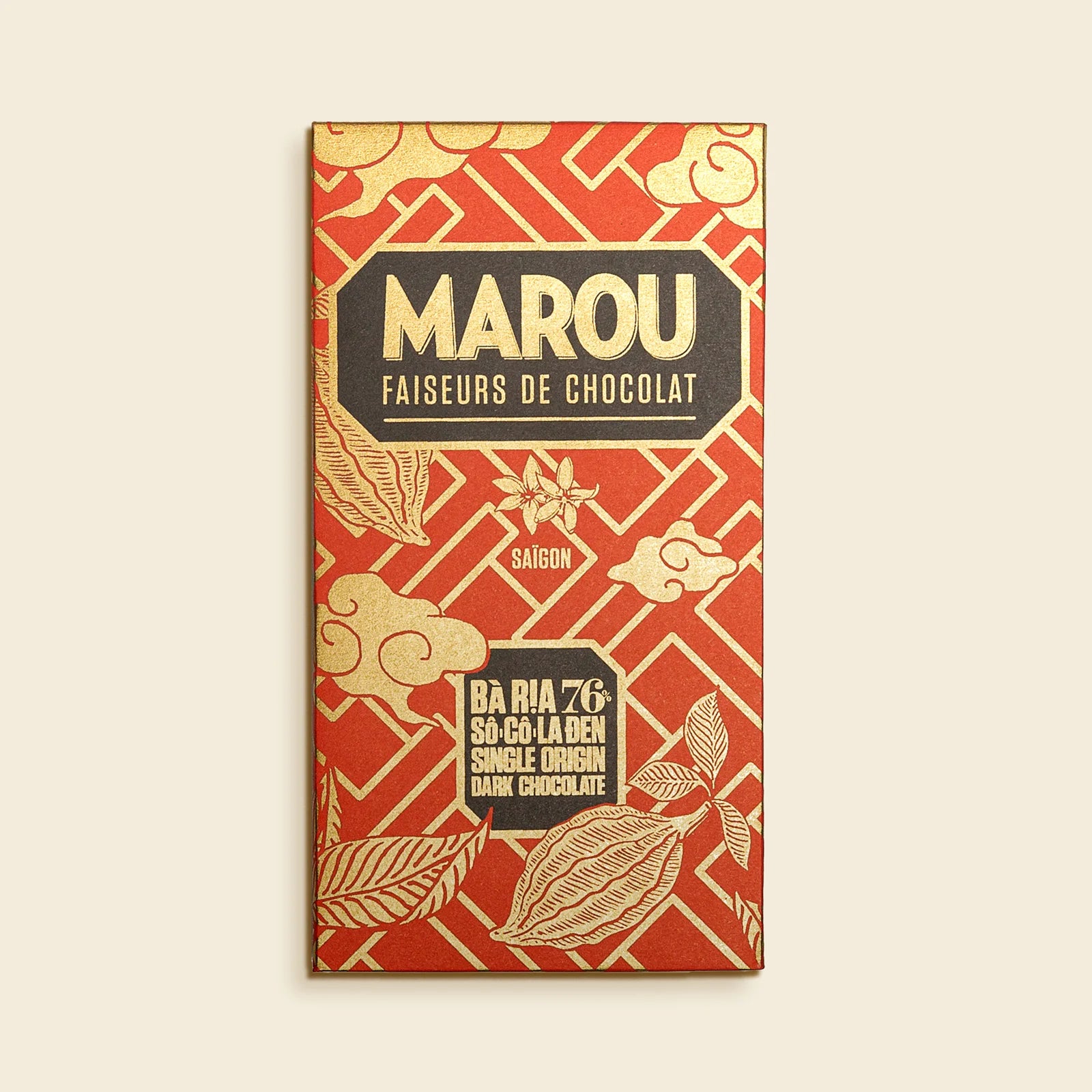 Ba Ria 76% Bold Chocolate Bar – Fruity & Rich – Marou Chocolate Singapore