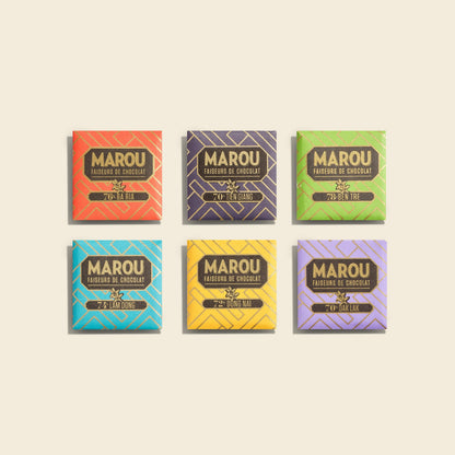 6 Single Origin Napolitains Chocolate 18-Piece Gift Box