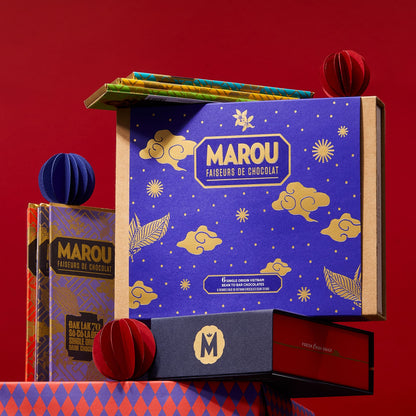 6 Single Origin Chocolate Mini Bars Gift Box – Christmas Edition