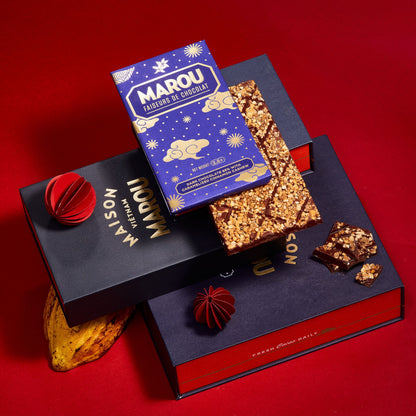 Caramelized Cinnamon Cashew 65% Dark Chocolate Bar - Christmas Edition