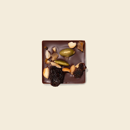 Dried Fruit, Cashew & Pumpkin Seed Mendiant 65% Dark Chocolate - Mid-Autumn Festival Edition