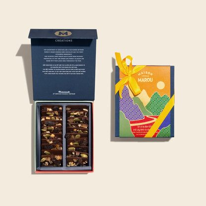 Dried Fruit, Cashew & Pumpkin Seed Mendiant 65% Dark Chocolate - Mid-Autumn Festival Edition