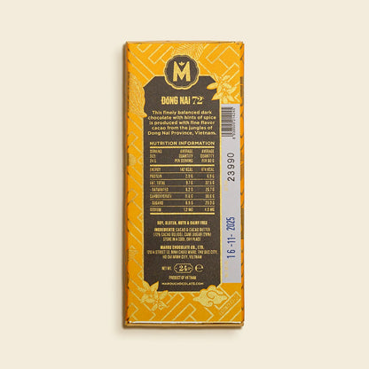 Dong Nai 72% Single Origin Mini Chocolate Bar