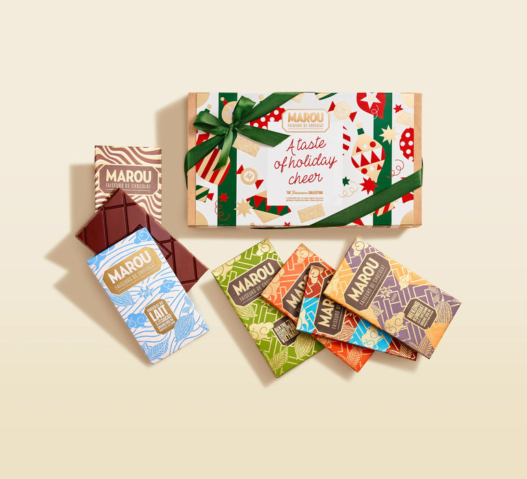 The Faiseurs Collection 6 Chocolate Bars Gift Box – Christmas Edition