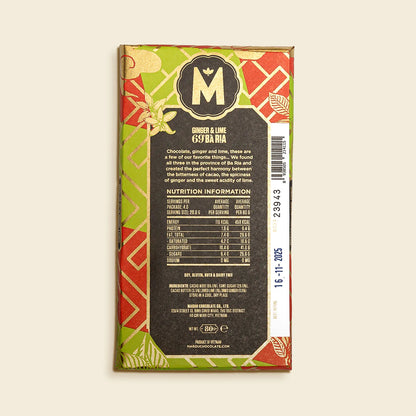 Ginger & Lime Ba Ria 69% Chocolate bar