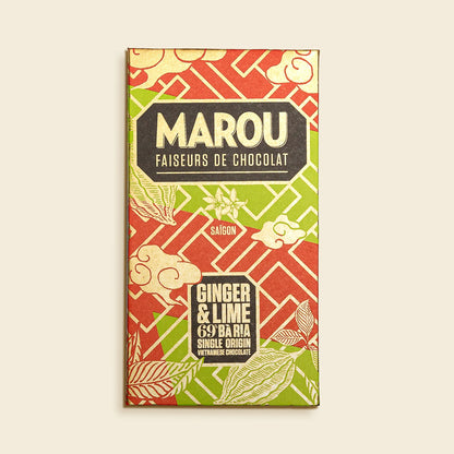 Ginger & Lime Ba Ria 69% Chocolate bar