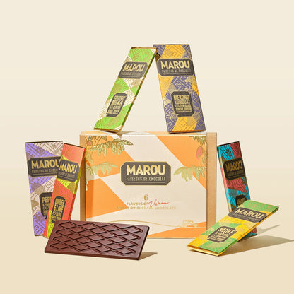 6 Flavors of Vietnam Chocolate Mini Bars Gift Box