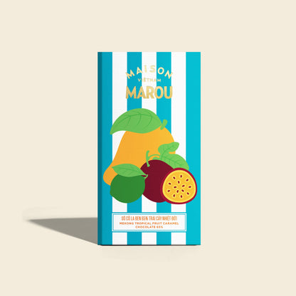 Mekong Tropical Fruit Caramel Chocolate 65% Bar - Tropical Adventure Edition
