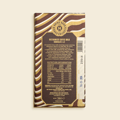 44% Cacao Vietnamese Coffee Milk Chocolate Bar